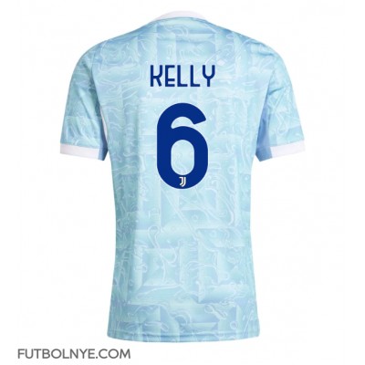 Camiseta Juventus Lloyd Kelly #6 Visitante Equipación 2025-26 manga corta Camiseta Juventus Lloyd Kelly #6 Visitante Equipación 2025-26 manga corta